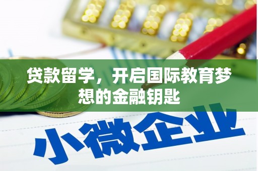 砀山贷款留学，开启国际教育梦想的金融钥匙