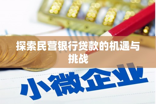 砀山探索民营银行贷款的机遇与挑战
