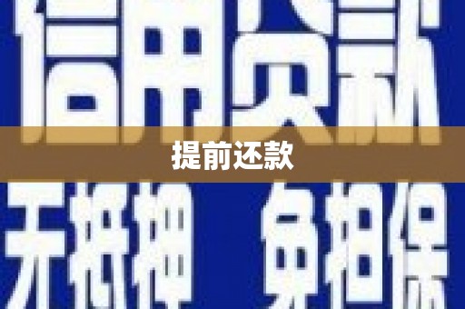 砀山提前还款