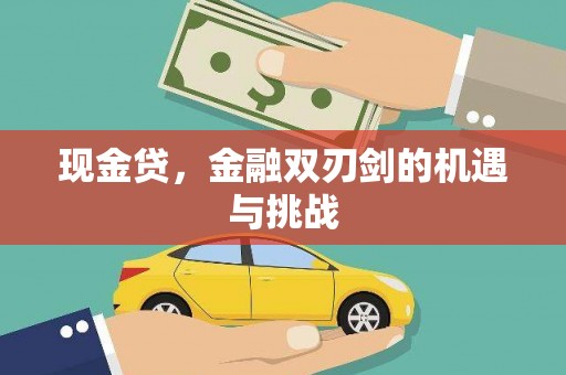 砀山现金贷，金融双刃剑的机遇与挑战