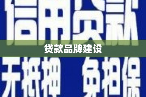 砀山贷款品牌建设