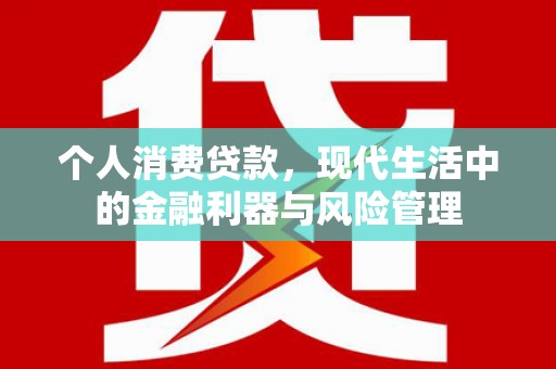 砀山个人消费贷款，现代生活中的金融利器与风险管理
