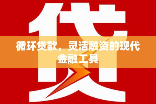 砀山循环贷款，灵活融资的现代金融工具