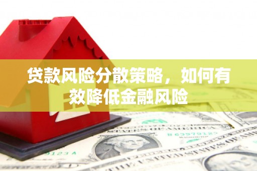 砀山贷款风险分散策略，如何有效降低金融风险