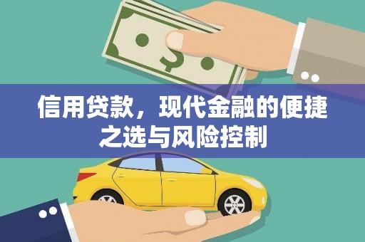 砀山信用贷款，现代金融的便捷之选与风险控制