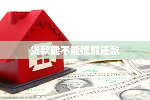 砀山贷款能不能提前还款