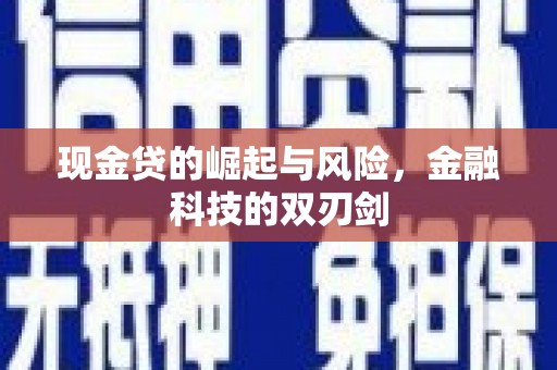 砀山现金贷的崛起与风险，金融科技的双刃剑