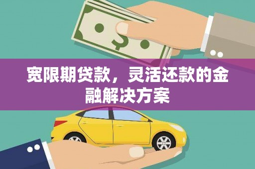 砀山宽限期贷款，灵活还款的金融解决方案