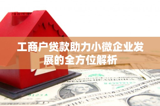 砀山工商户贷款助力小微企业发展的全方位解析