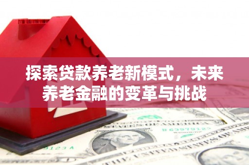 砀山探索贷款养老新模式，未来养老金融的变革与挑战