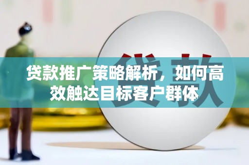 砀山贷款推广策略解析，如何高效触达目标客户群体