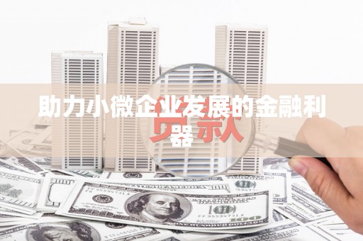 砀山助力小微企业发展的金融利器