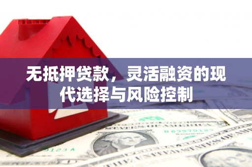 砀山无抵押贷款，灵活融资的现代选择与风险控制