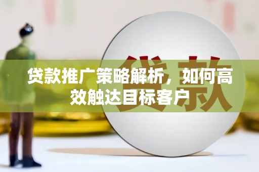 砀山贷款推广策略解析，如何高效触达目标客户