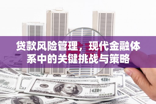 砀山贷款风险管理，现代金融体系中的关键挑战与策略
