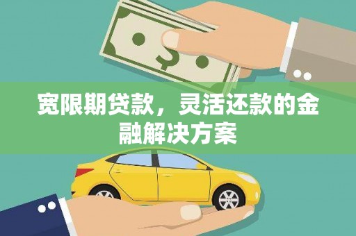 砀山宽限期贷款，灵活还款的金融解决方案