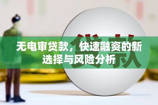 砀山无电审贷款，快速融资的新选择与风险分析