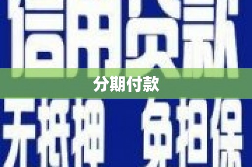 砀山分期付款