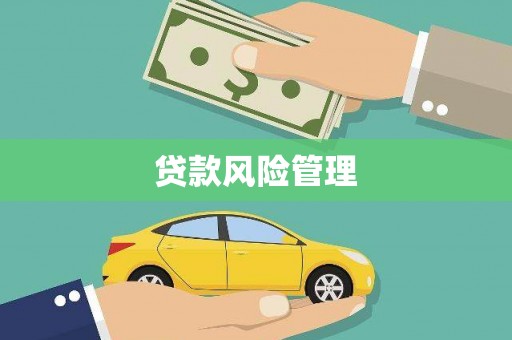 砀山贷款风险管理