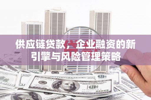 砀山供应链贷款，企业融资的新引擎与风险管理策略