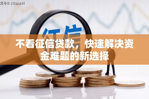 砀山不看征信贷款，快速解决资金难题的新选择