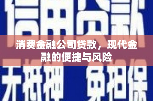 砀山消费金融公司贷款，现代金融的便捷与风险