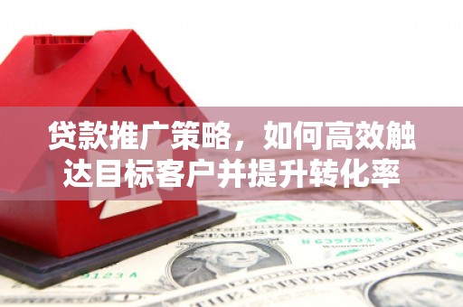 砀山贷款推广策略，如何高效触达目标客户并提升转化率