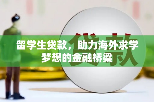 砀山留学生贷款，助力海外求学梦想的金融桥梁