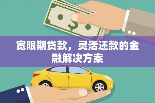 砀山宽限期贷款，灵活还款的金融解决方案