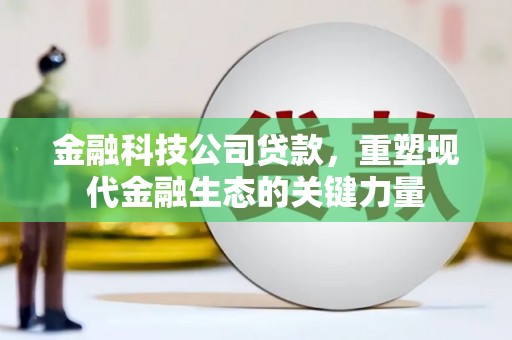 砀山金融科技公司贷款，重塑现代金融生态的关键力量