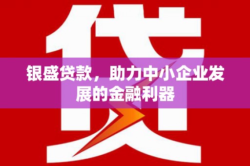 砀山银盛贷款，助力中小企业发展的金融利器