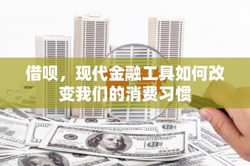 砀山借呗，现代金融工具如何改变我们的消费习惯