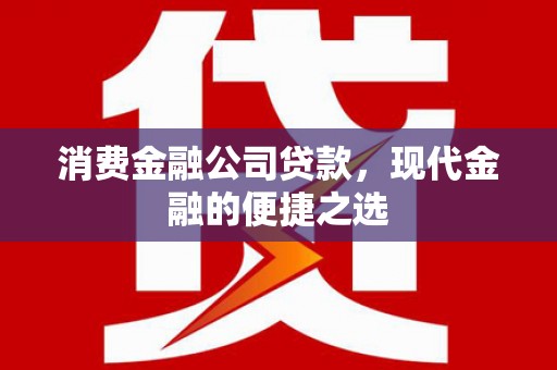 砀山消费金融公司贷款，现代金融的便捷之选