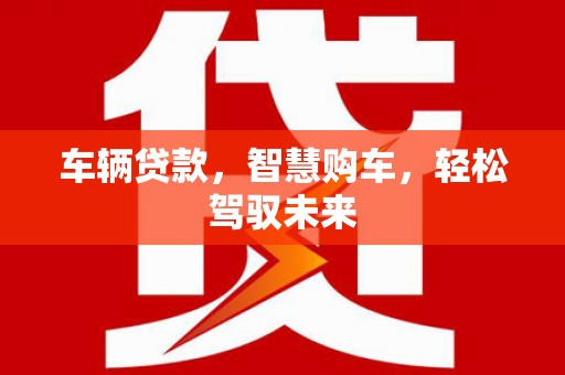 砀山车辆贷款，智慧购车，轻松驾驭未来