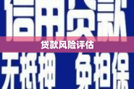 砀山贷款风险评估