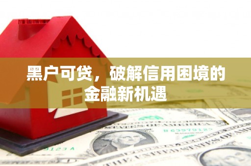 砀山黑户可贷，破解信用困境的金融新机遇