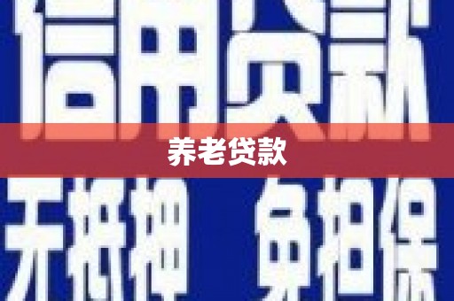 砀山养老贷款