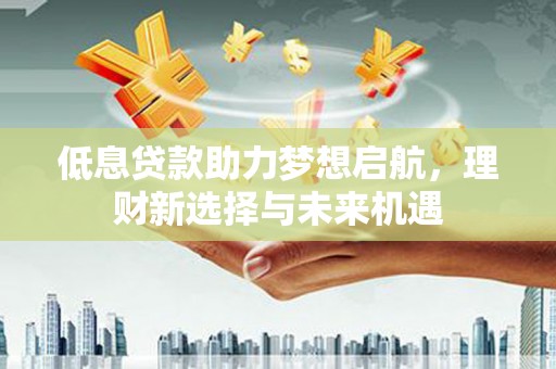 砀山低息贷款助力梦想启航，理财新选择与未来机遇