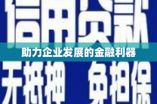 砀山助力企业发展的金融利器