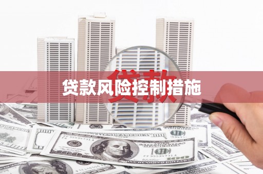 砀山贷款风险控制措施