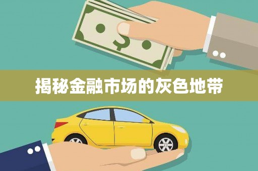砀山揭秘金融市场的灰色地带