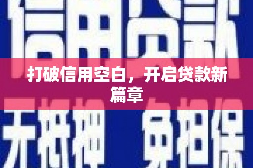 砀山打破信用空白，开启贷款新篇章
